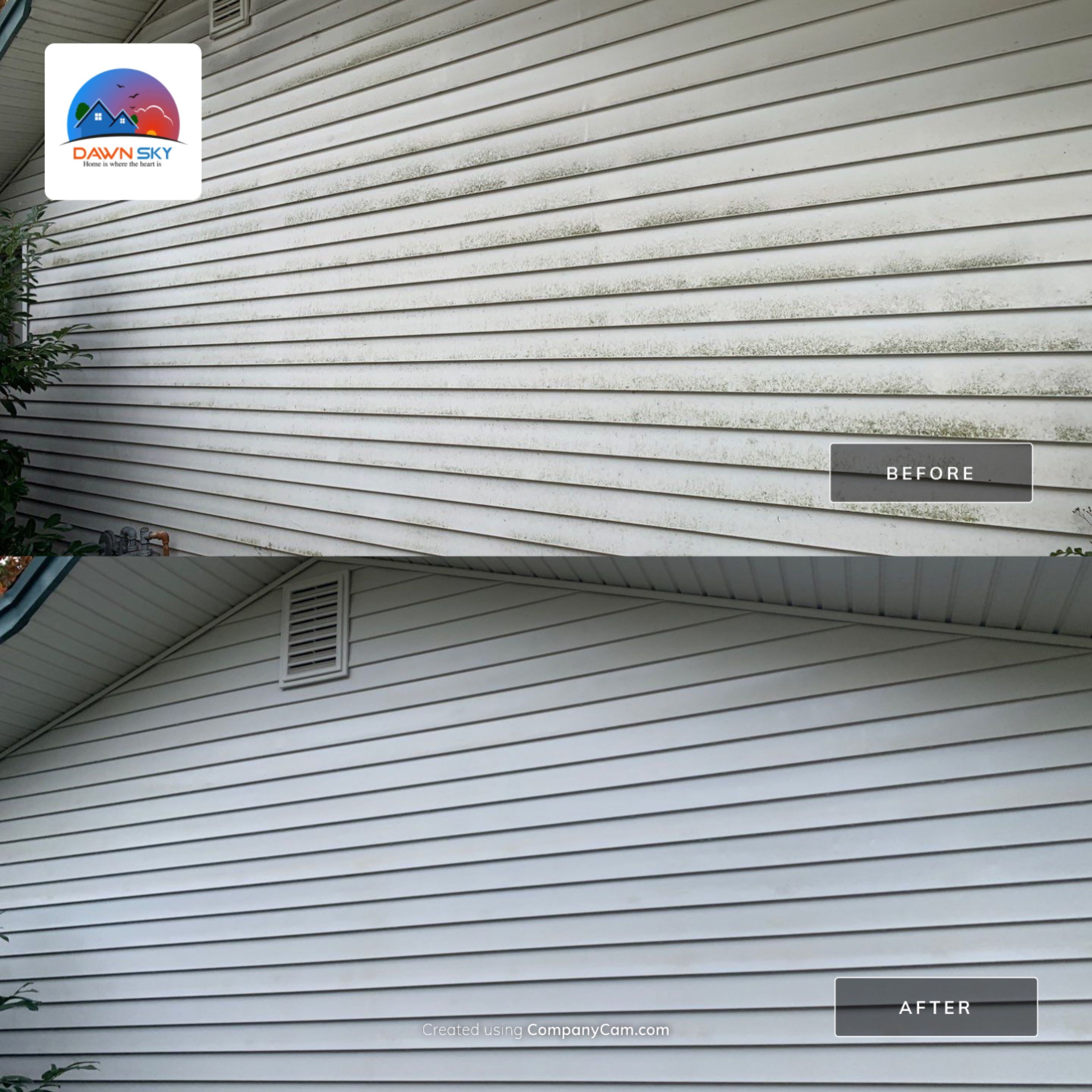 House Washing using SH & H2O by DawnSky LLC