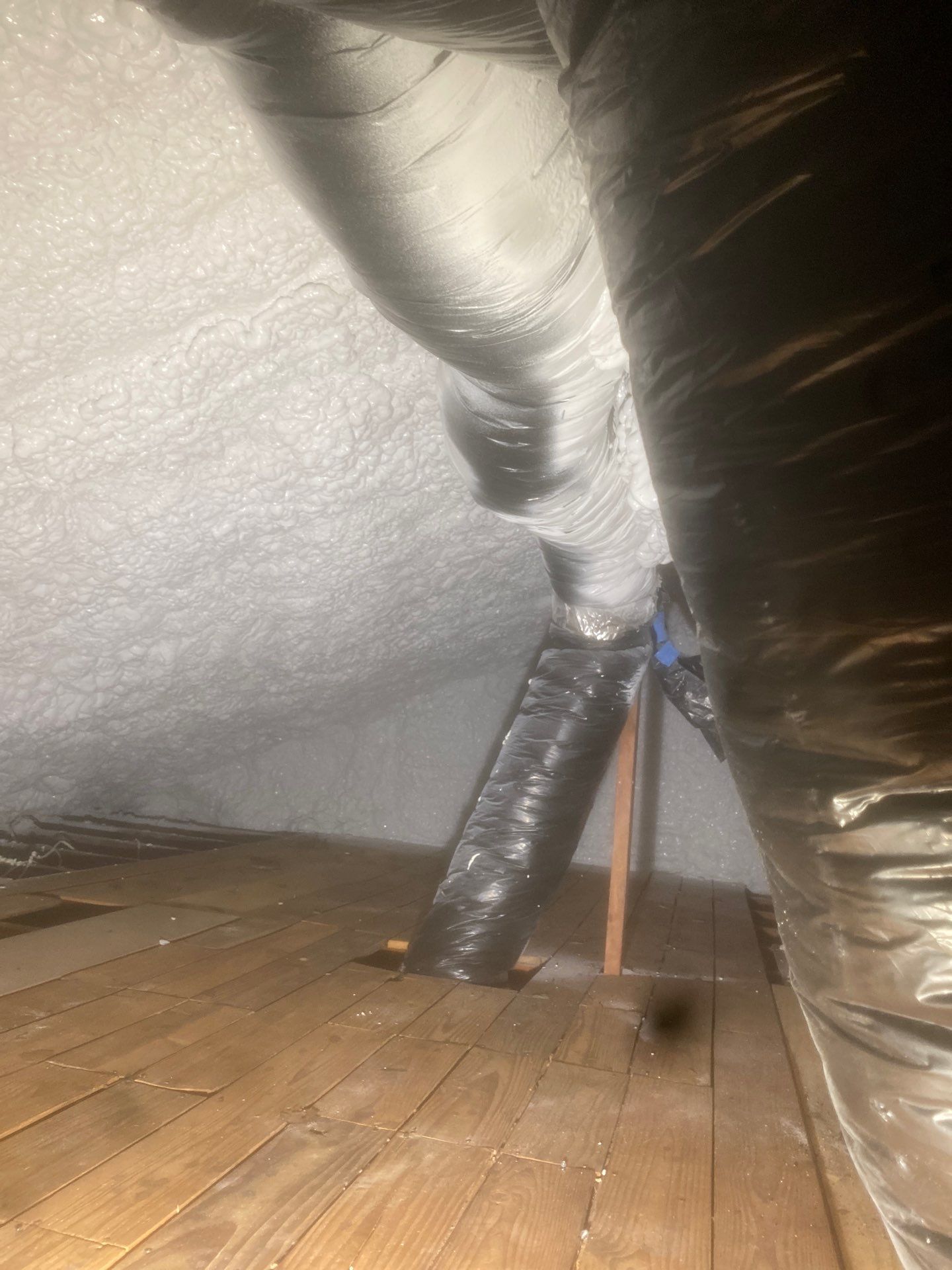 Basement Exterior Walls using Crawl Space Liner by NYS Foam & Energy