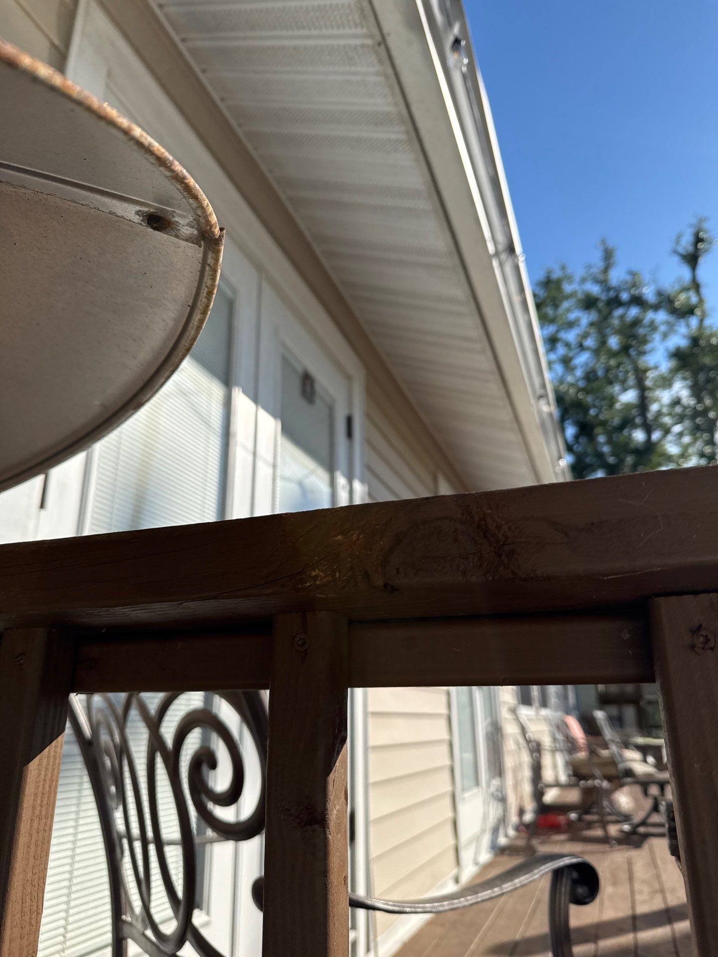 Soffit Repair and New Splash Guard Installation Palmetto FL by Gutter Professors