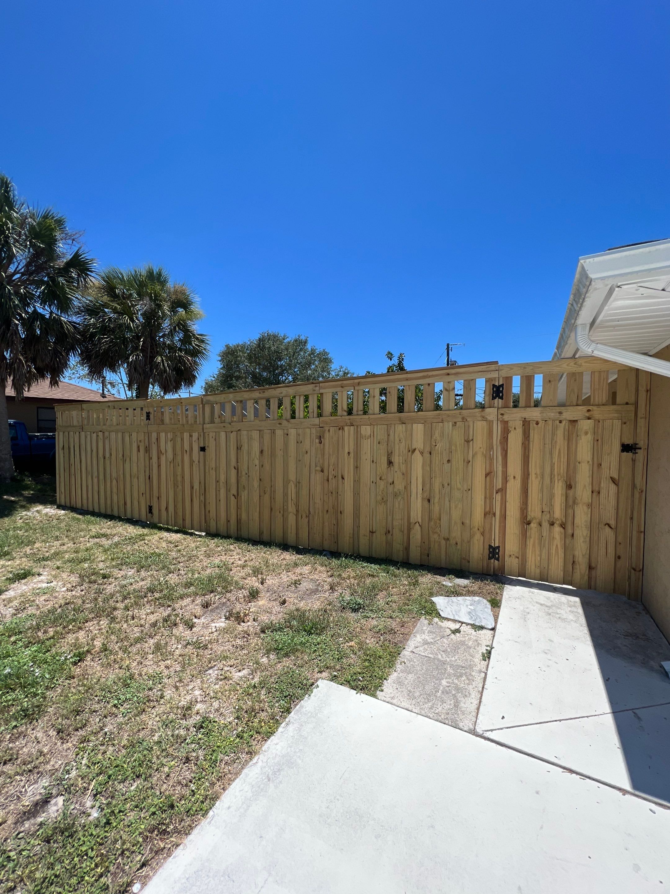 Wood Fence Installation using Board on Board Wood Fence by Asap fence and gates, LLC