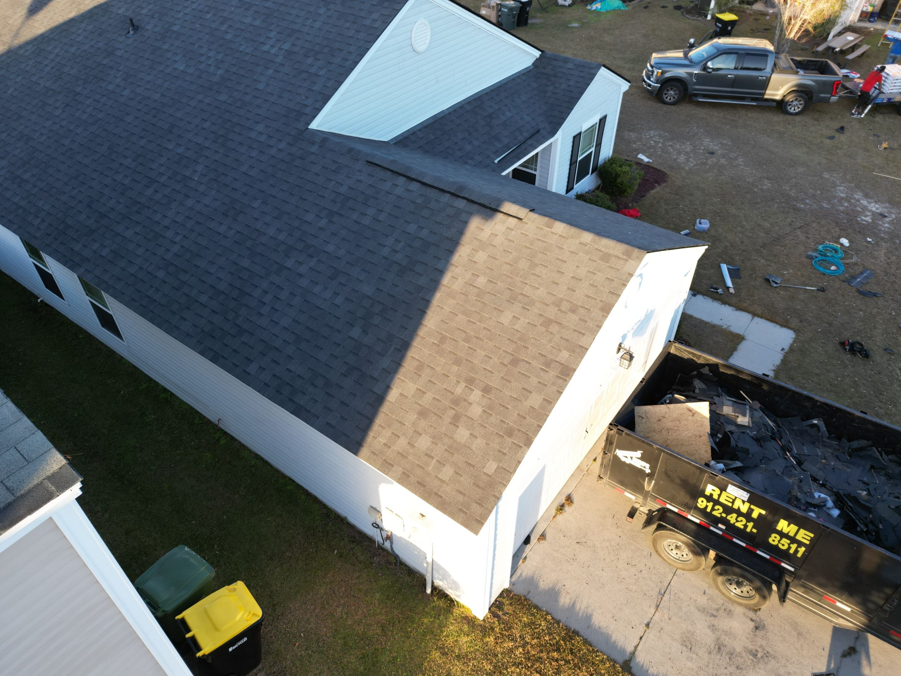 Residential Roofing Installation using Atlas Pinnacle Pristine Black Shadow. by Talya Roofing