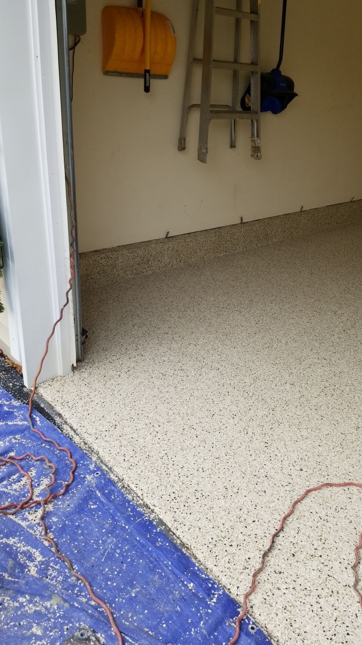 Garage Floor in Driftwood by Spectrum Painting, LLC