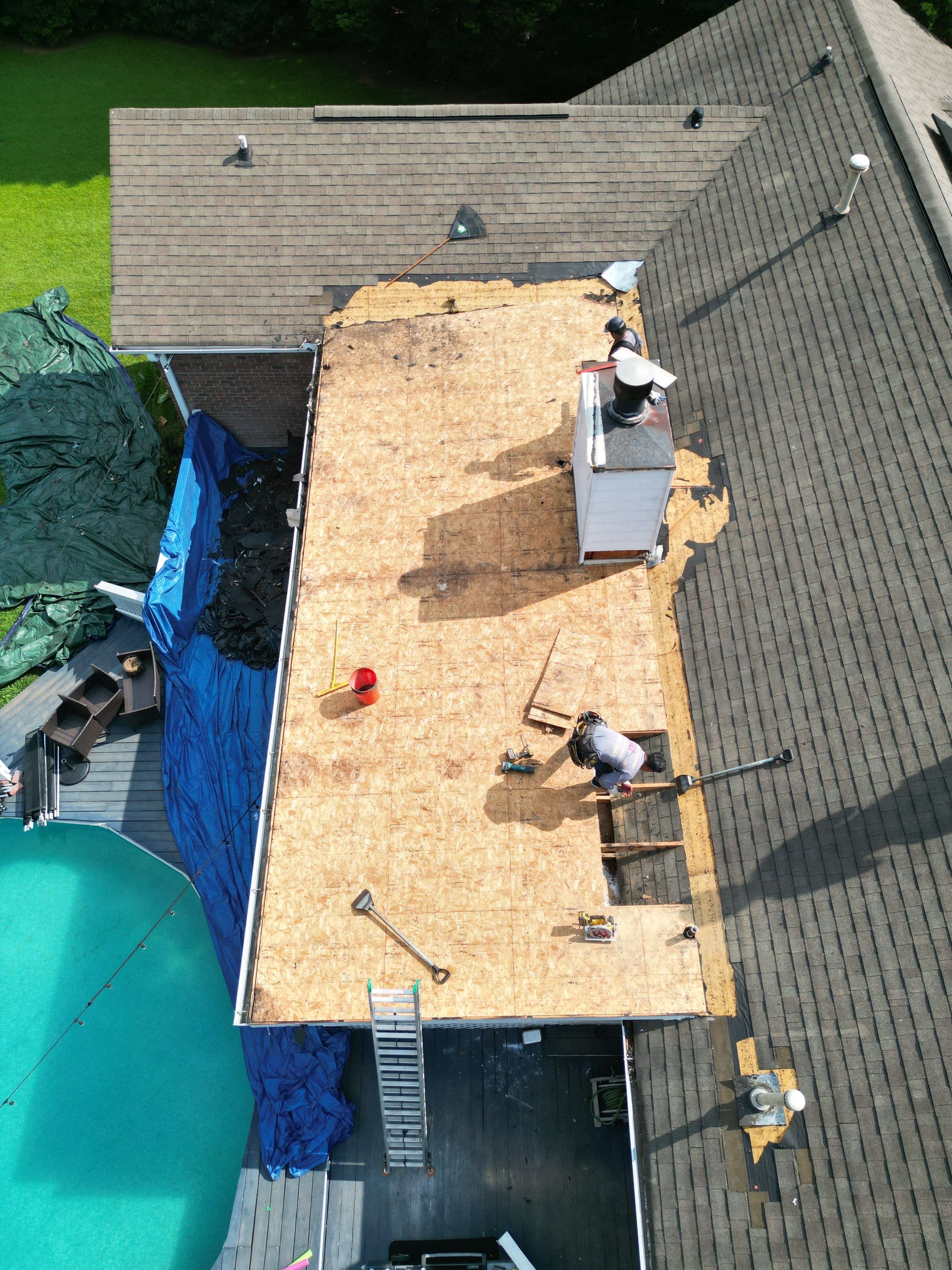 Roof repair  by Deerfield Roofing LLC