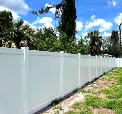 Vinyl Fence Installation using Vinyl Privacy Fence 