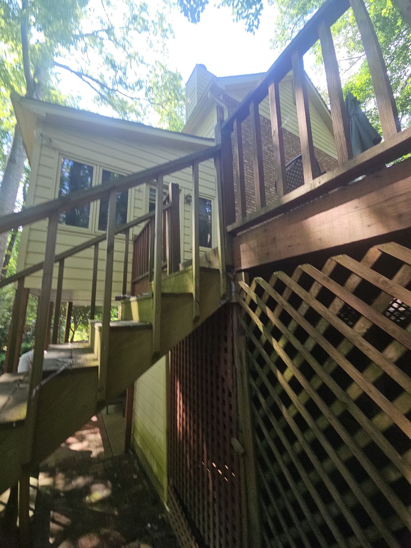 Pressure Treated Pine Deck Build in East Cobb by Nelson Exteriors