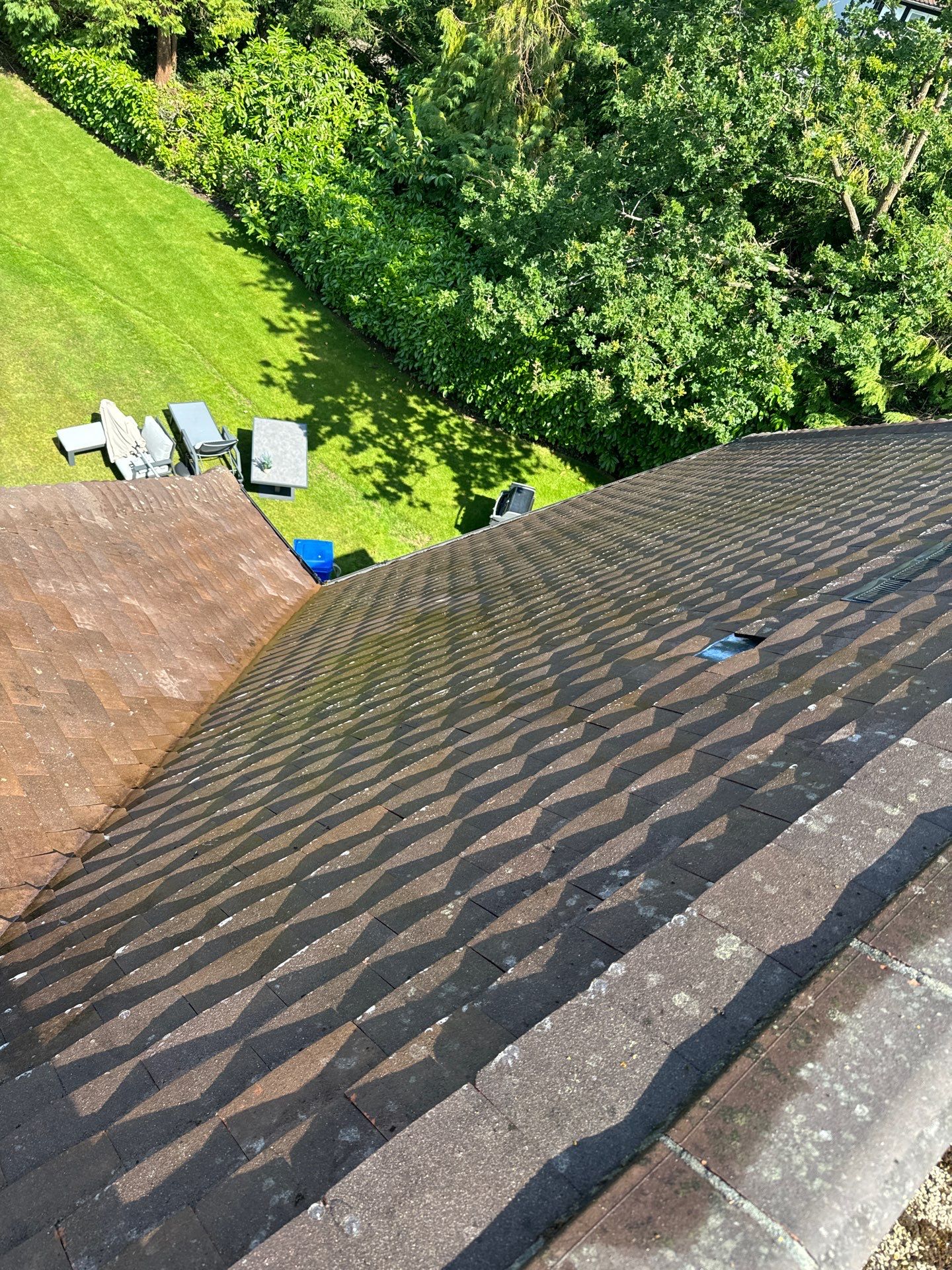 Exterior Clean - Roof - Patio using Honda 15lpm Low Pressure Washing Machine by Ges Exterior Cleaning ltd