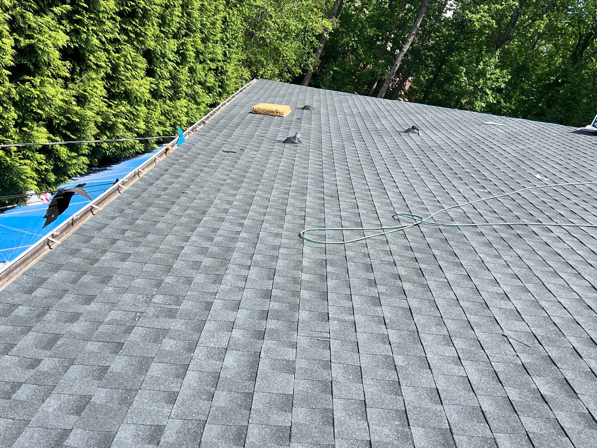 Residential Roofing Installation using GAF Timberline HDZ Charcoal by RISE Roofing & Restoration, LLC