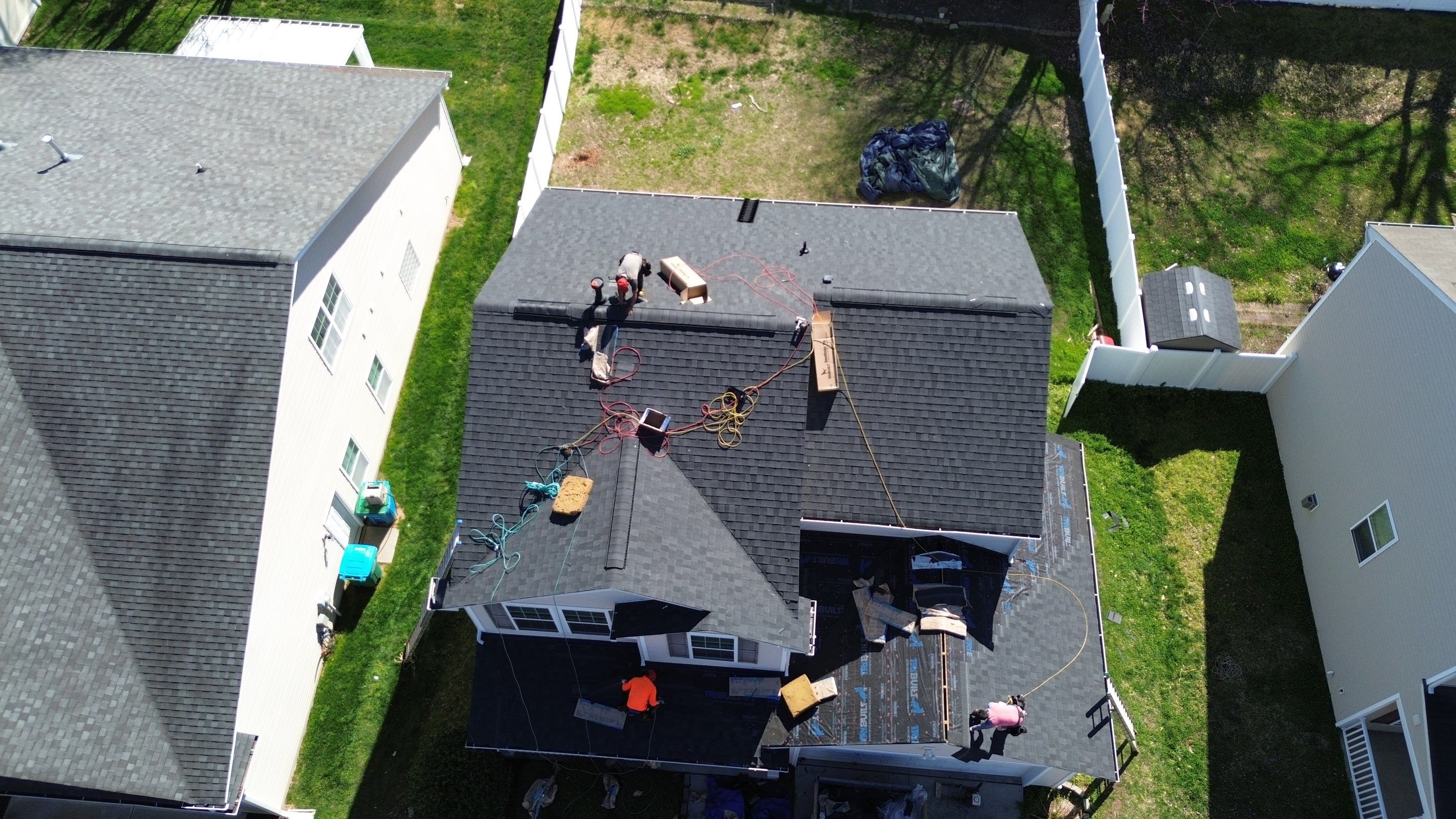 Roof replacement by hail damage by Just Brilliant Restoration JBR