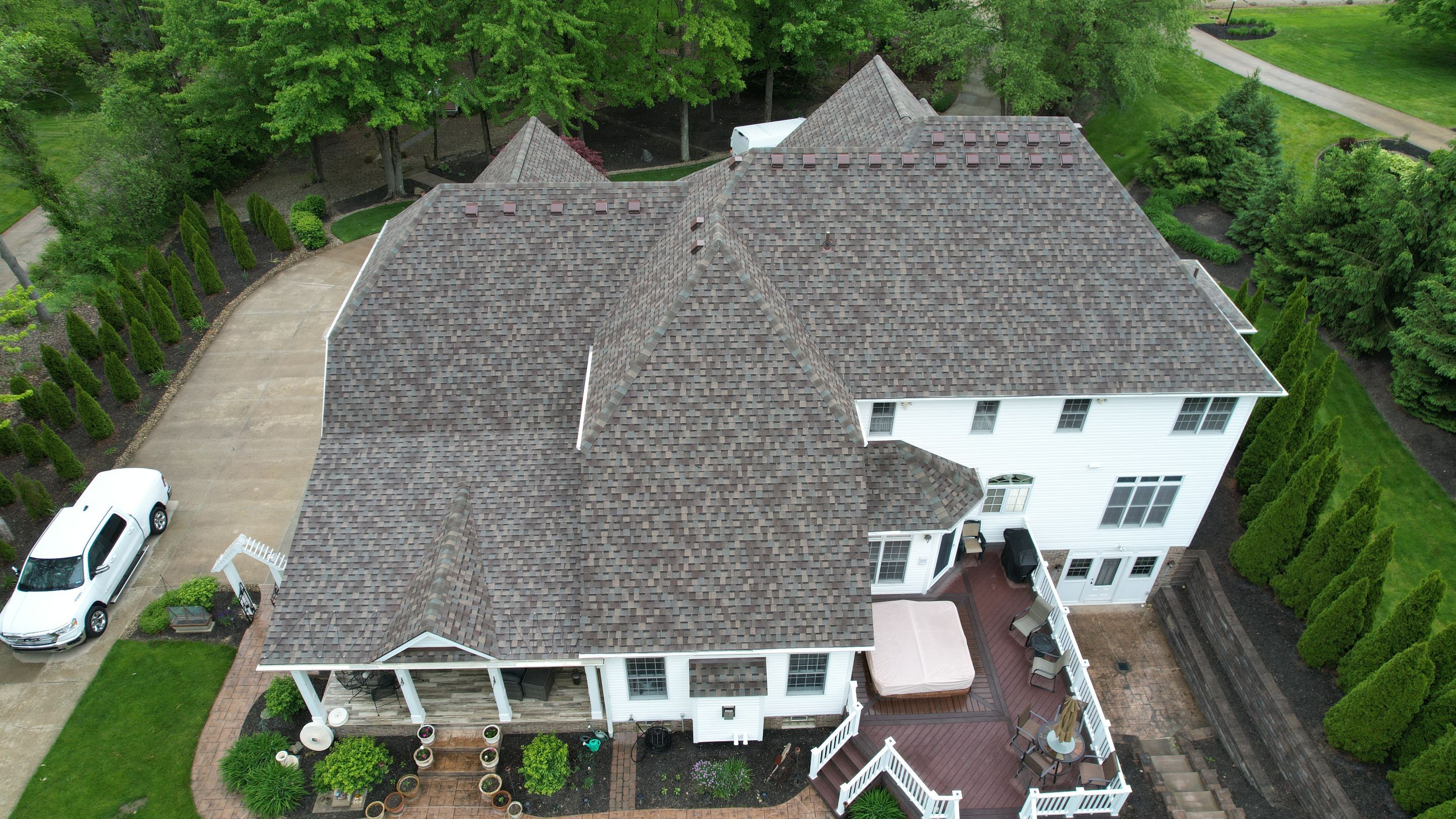 Atlas Pinnacle, Color, Majestic Shake, Drip Edge, Color, Royal Brown by Eagle Eye Roofing