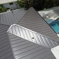 24ga 1" Nail-Strip Dark Bronze by Total Roofing System The Metal Roof Experts