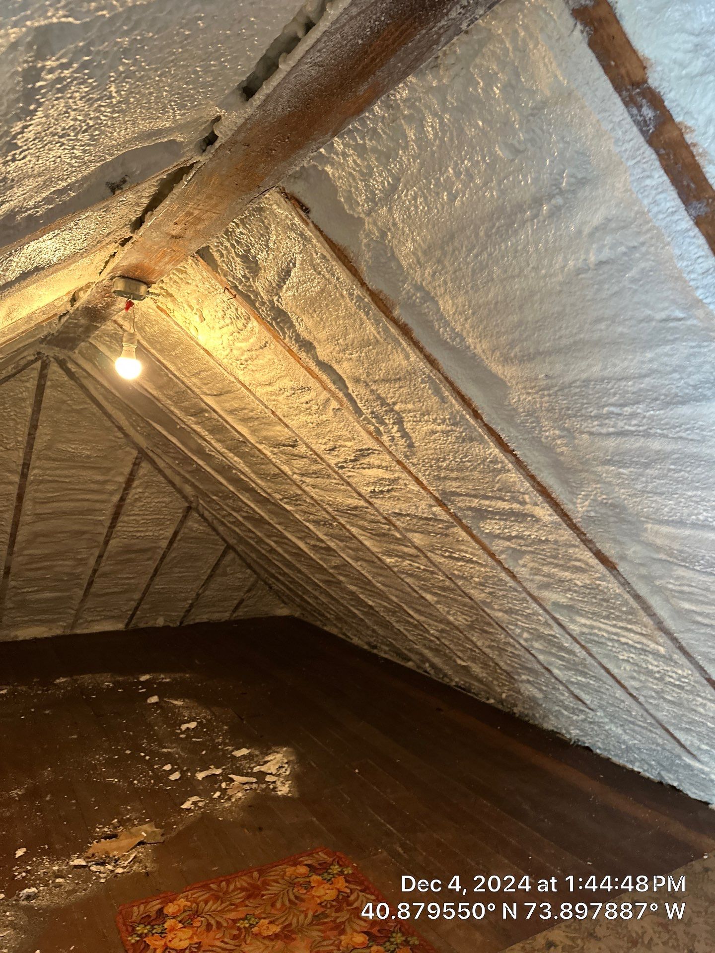 Attic Insulation using Closed Cell Spray Foam by NYS Foam & Energy
