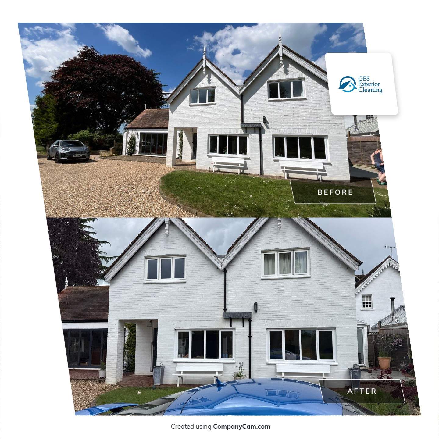 Patio - Walkways - Render Cleaning Surrey by Ges Exterior Cleaning ltd