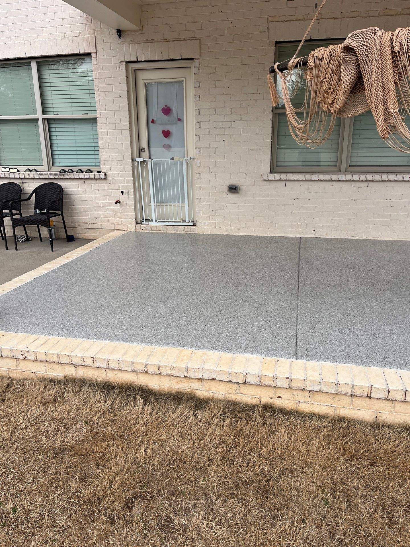 Patio Floor Coating using Quartzite by My Garage Floor Guys