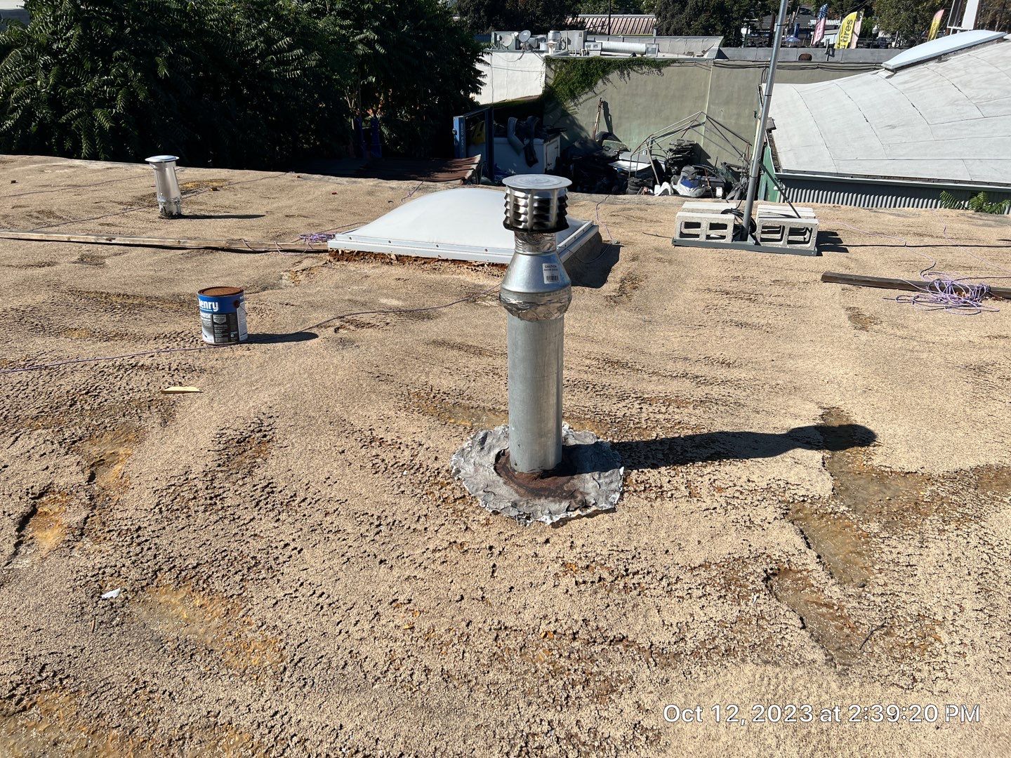 Foam Refurbish using Conklin Benchmark/PUMA XL coatings and spray foam by Straight Edge Roofing Inc