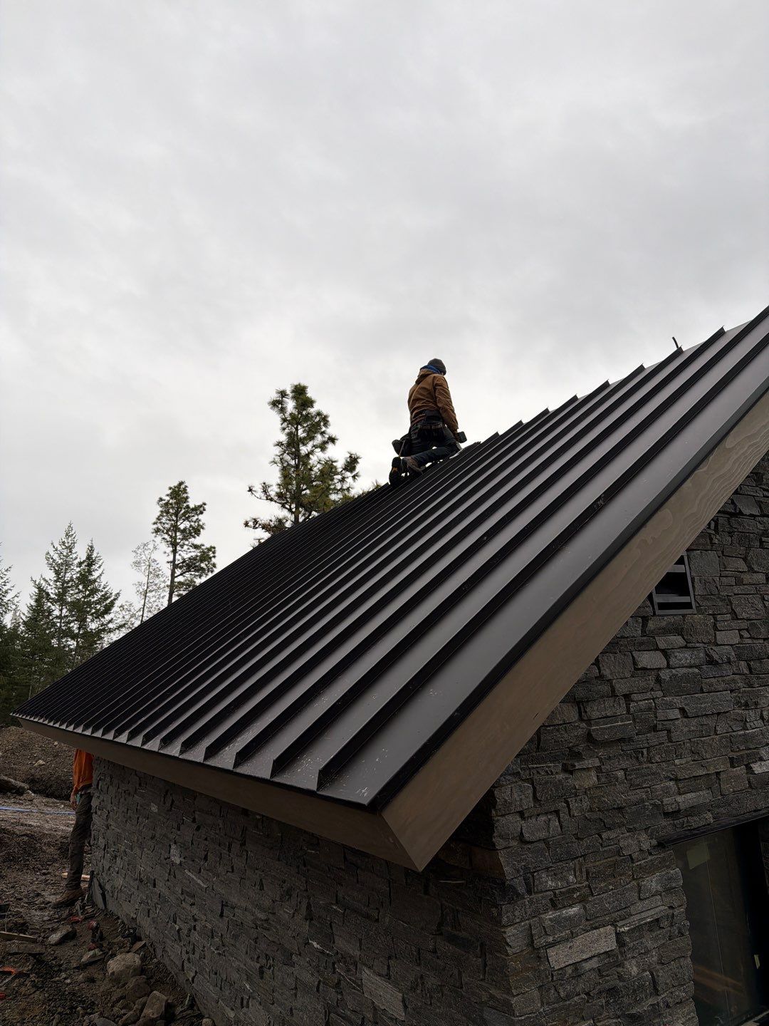 CMG ULG Mechanical Lock Standing Seam - Dark Bronze by Montana Roofing Solutions