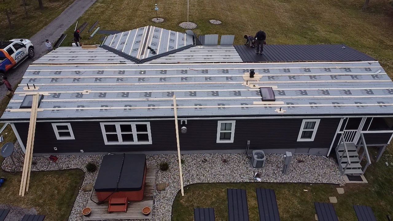 Exposed Fastener Metal Roof Replacement – Columbia City, Indiana by 4Ever Metal Roofing