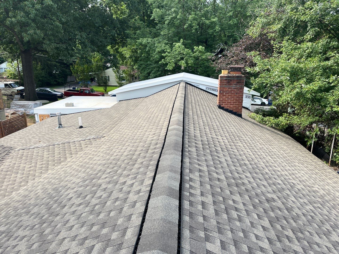 Residential Roofing Installation using Firestone TPO by RJC General Construction, LLC.
