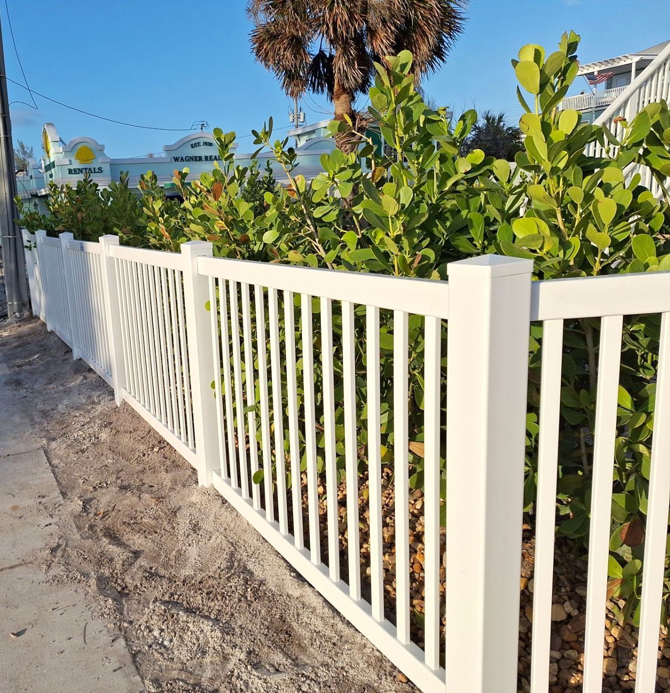 Vinyl Fence Installation using 6Ft Vinyl Privacy Fence with a 4Ft White Picket Fence by Asap fence and gates, LLC
