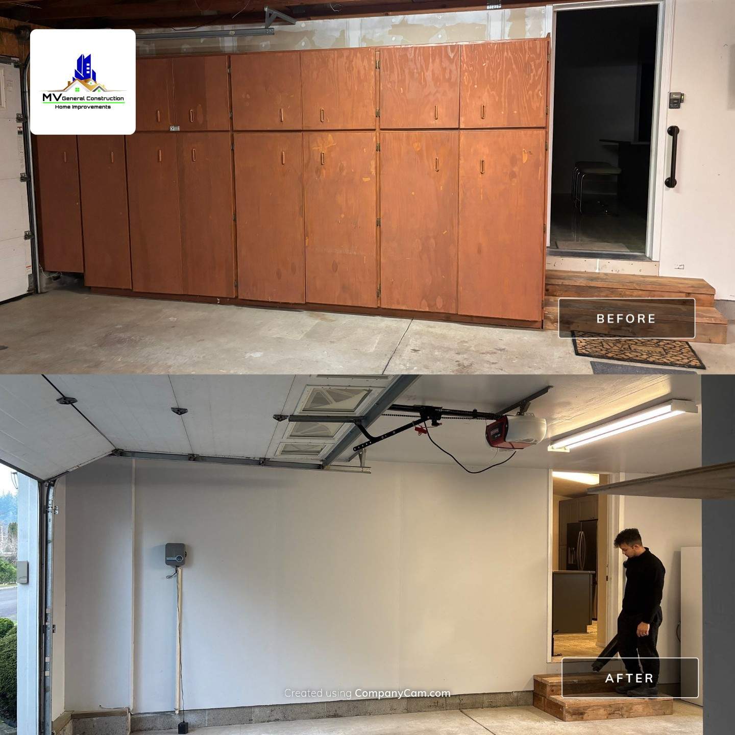938 - Garage Storage Conversion by MV General Construction, LLC
