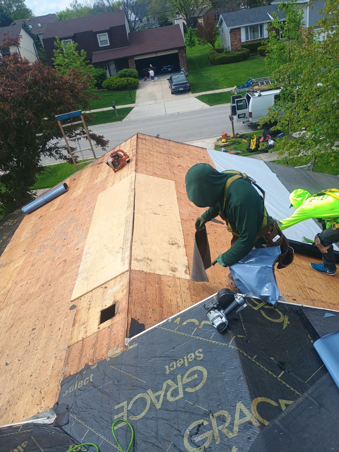 Residential Roofing Installation with Vista shingles in Wheaton by Pro Home Services Inc