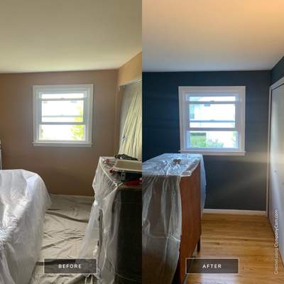 Bedroom Remodel using Custom Built Doors & Shelves