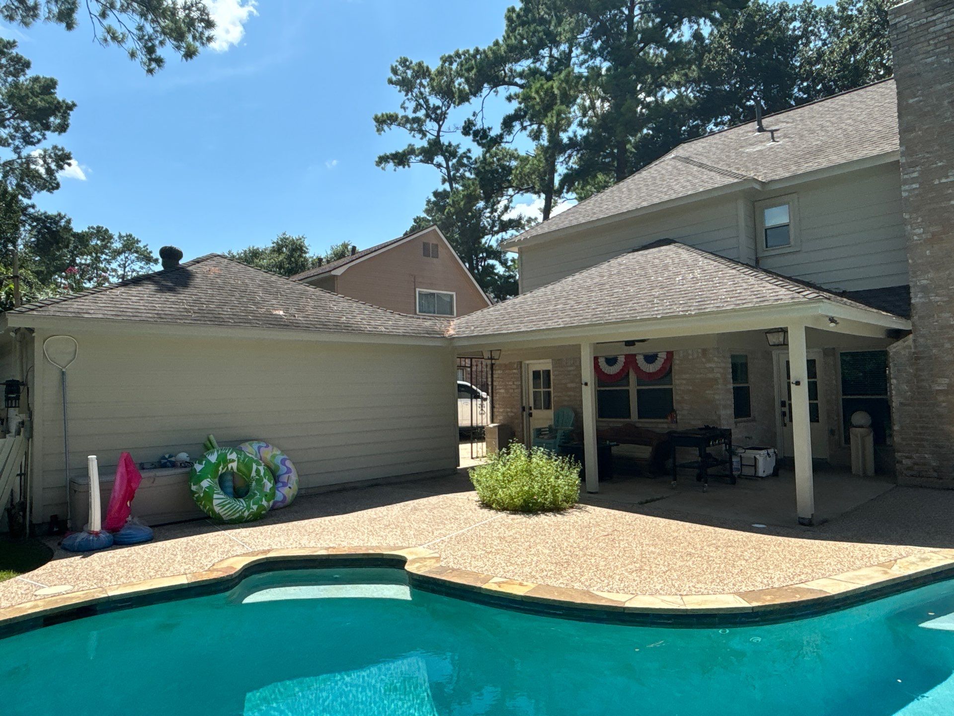 Hail Damage using Owen's Corning Duration (Lifetime) Shingles by Roof Repair Company