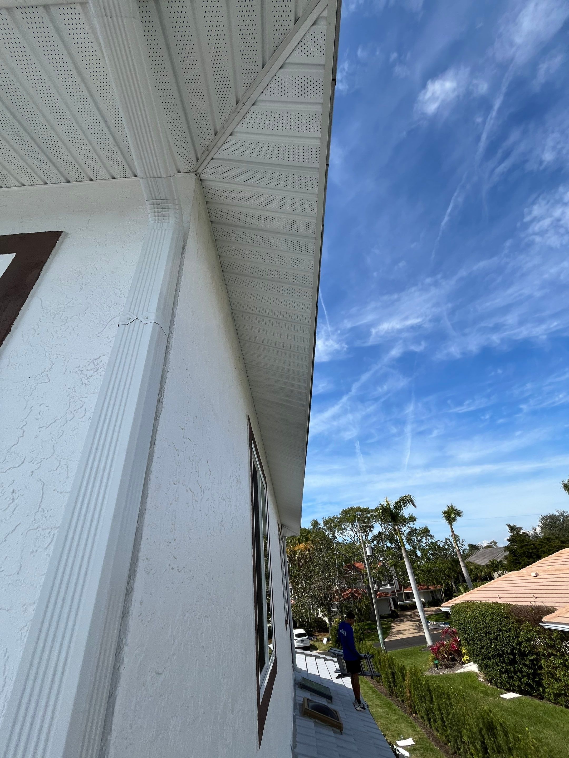 Repainting and Upgrading Gutters in Sarasota FL by Gutter Professors