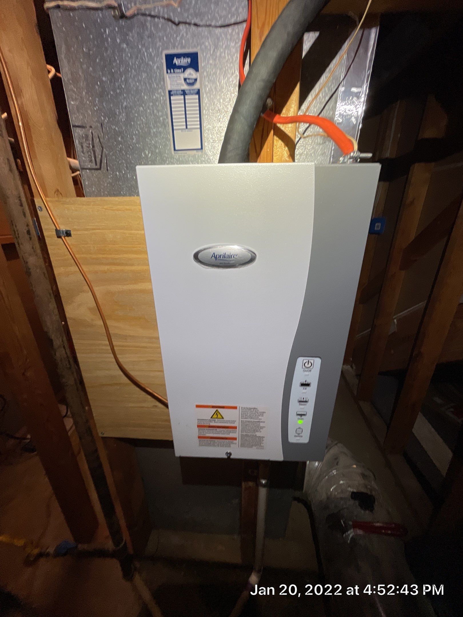 Steam Humidifier using Aprilaire 800 by Pro Sky Services