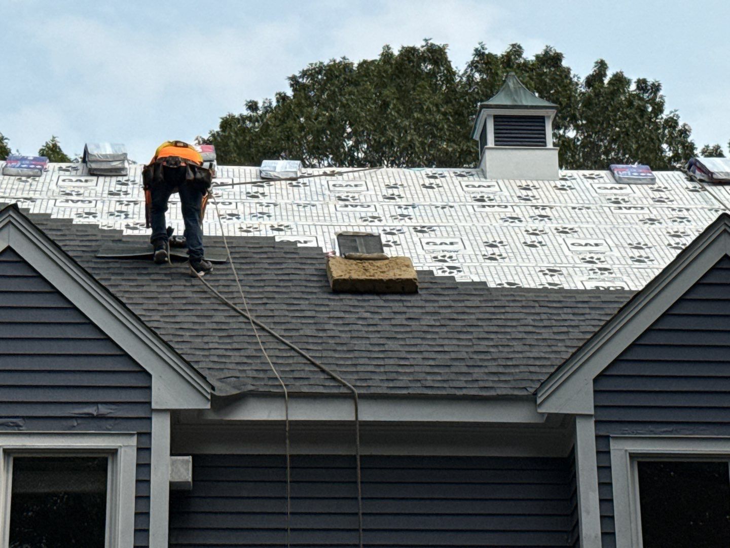 Solar-Ready Roof Replacement with GAF Pewter Gray Shingles & VELUX Skylights by Sensible Home Solutions