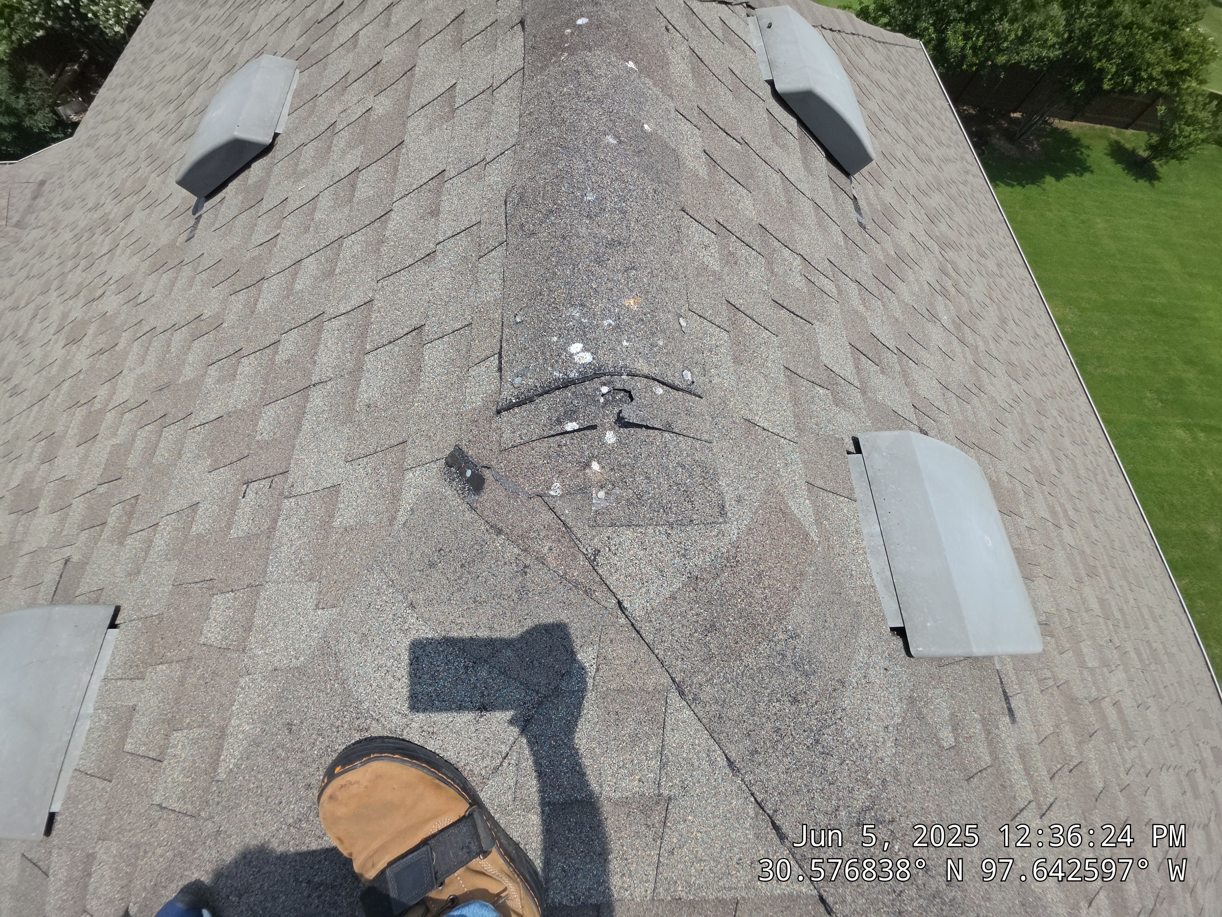 Round Rock Roofing Replacement Following Severe Hail Damage by Caliber Restoration LLC