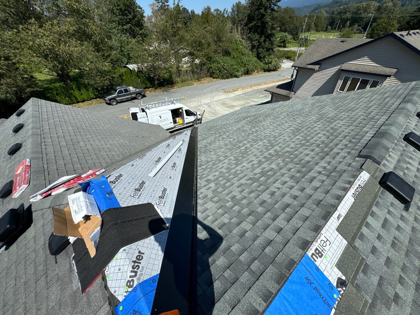 Residential Roofing Installation using GAF Timbertex HDZ by Top Notch Roofing Inc