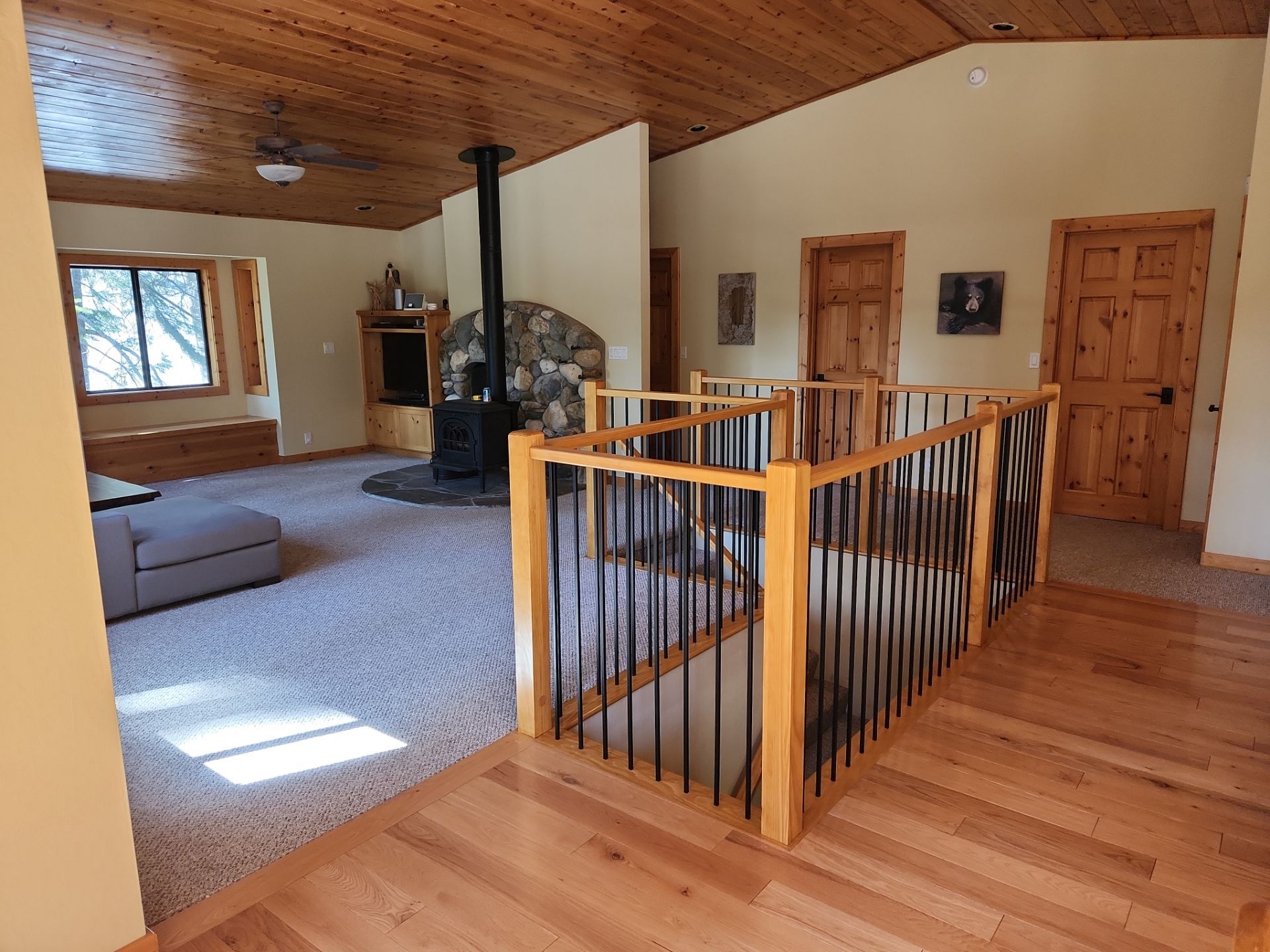 Interior Railing by The Tahoe Tradesman