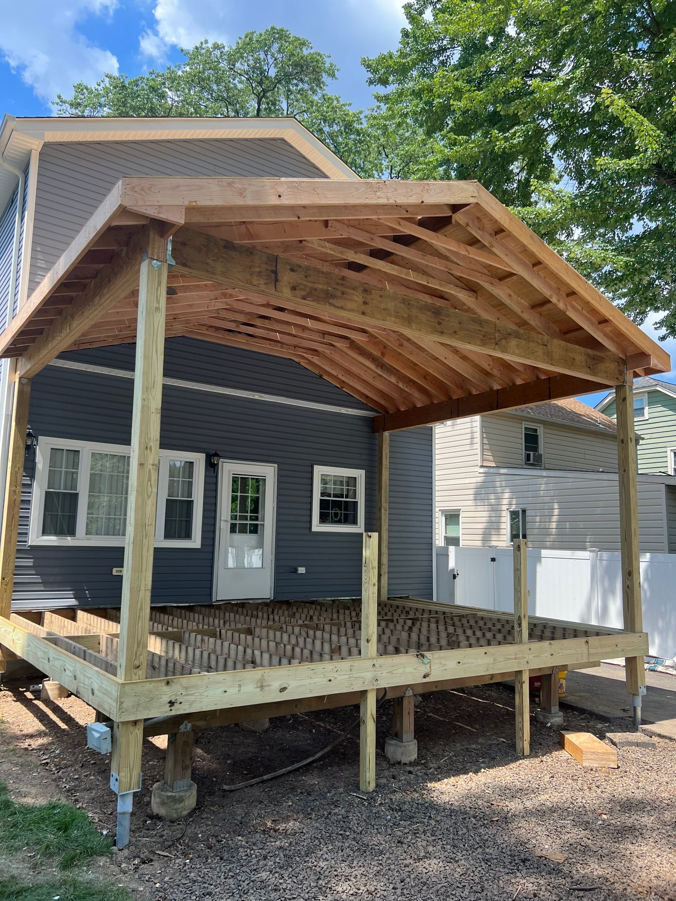 New Deck With Porch by deck guardian
