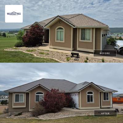 Upgraded From Concrete Tile to Euroshield Vermont Slate