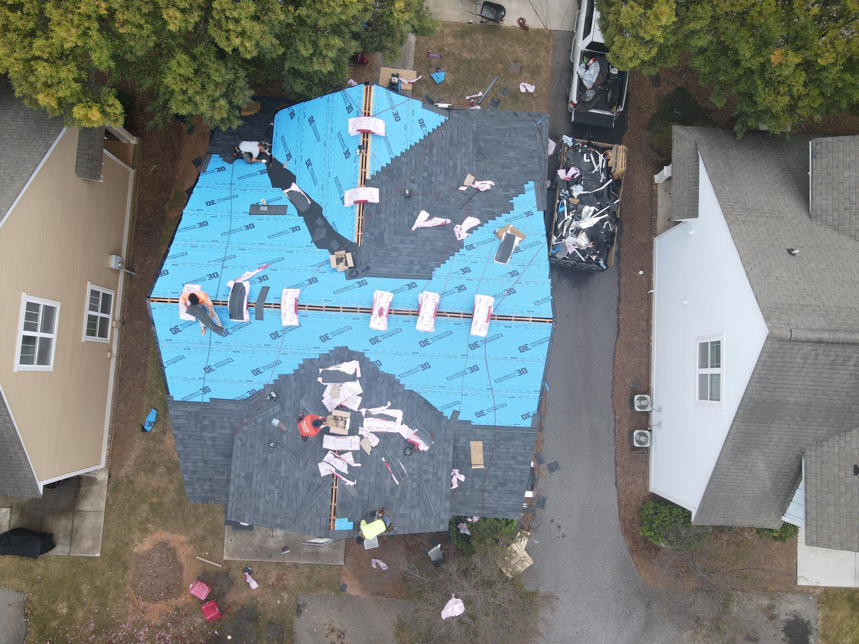 Residential Roofing Installation using Owens Corning by Inspector Roofing and Restoration