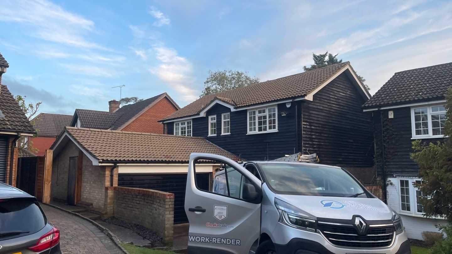 Roof Clean and Biocide Treatment using Honda 15lpm Low Pressure Washing Machine by Ges Exterior Cleaning ltd