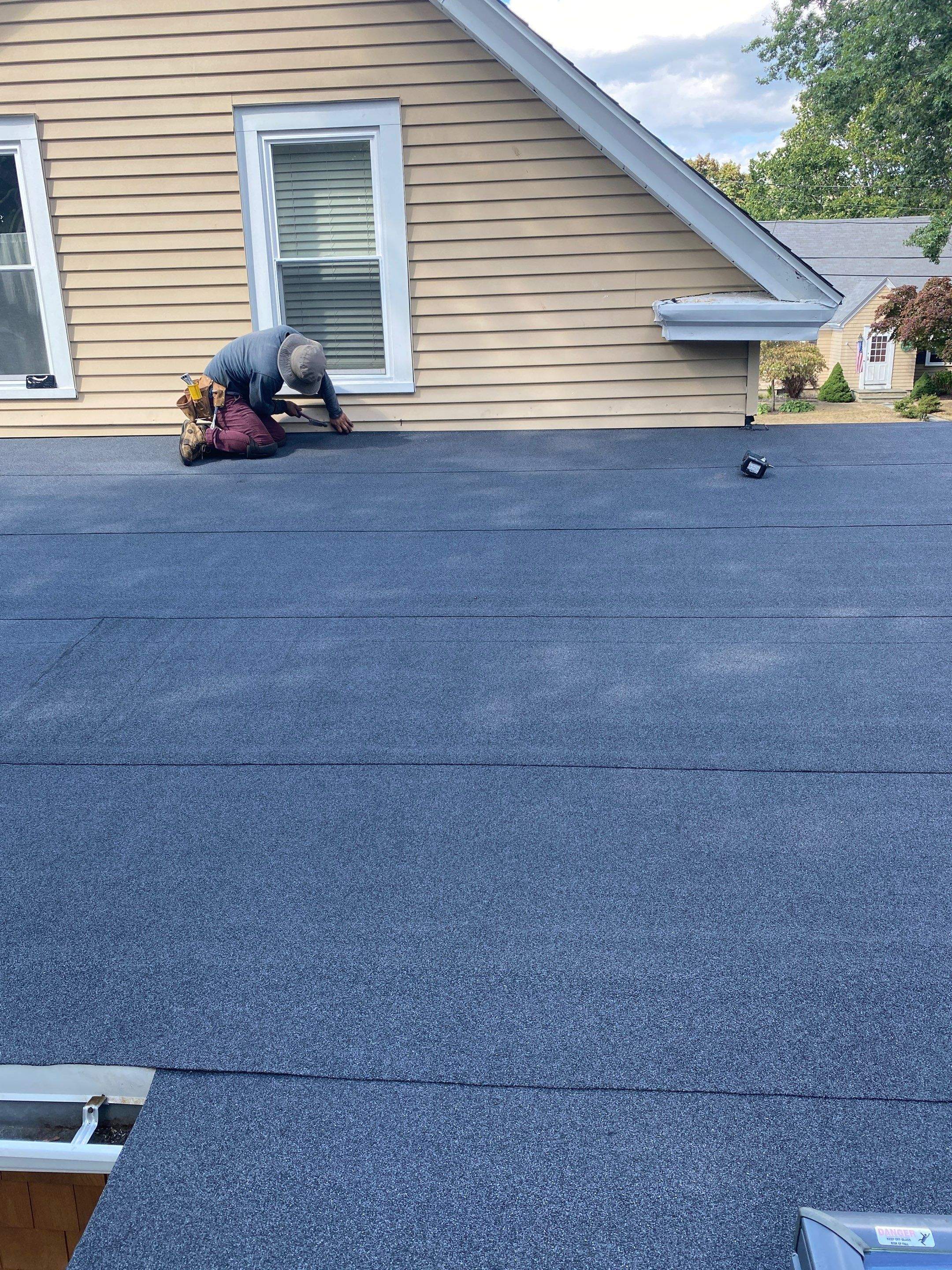 Low-Slope Roofs with Rolled Asphalt by Pinnacle Roofing & Skylights