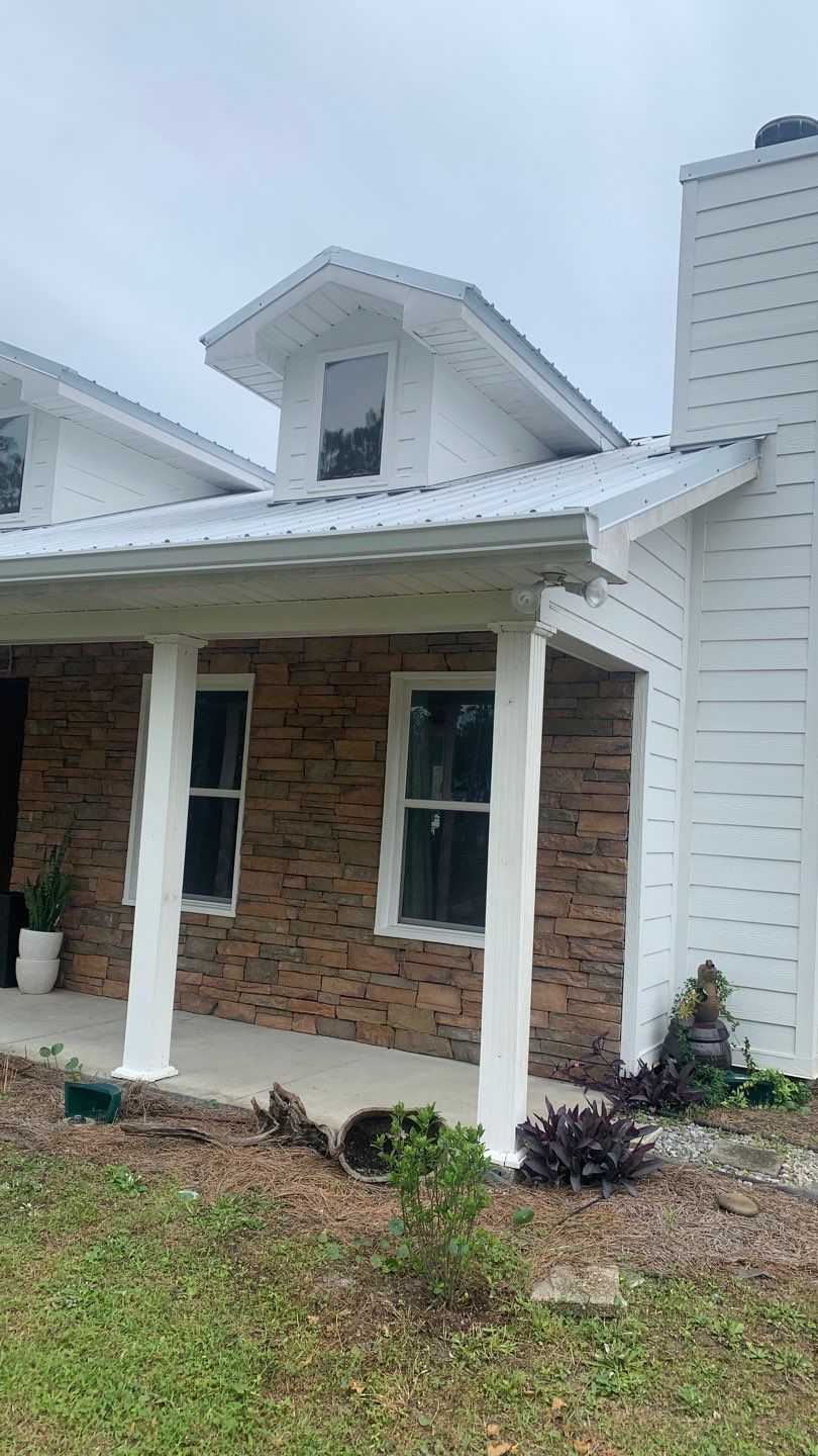 Gutter Installation Using White K-Style Gutters by Gutter Professors