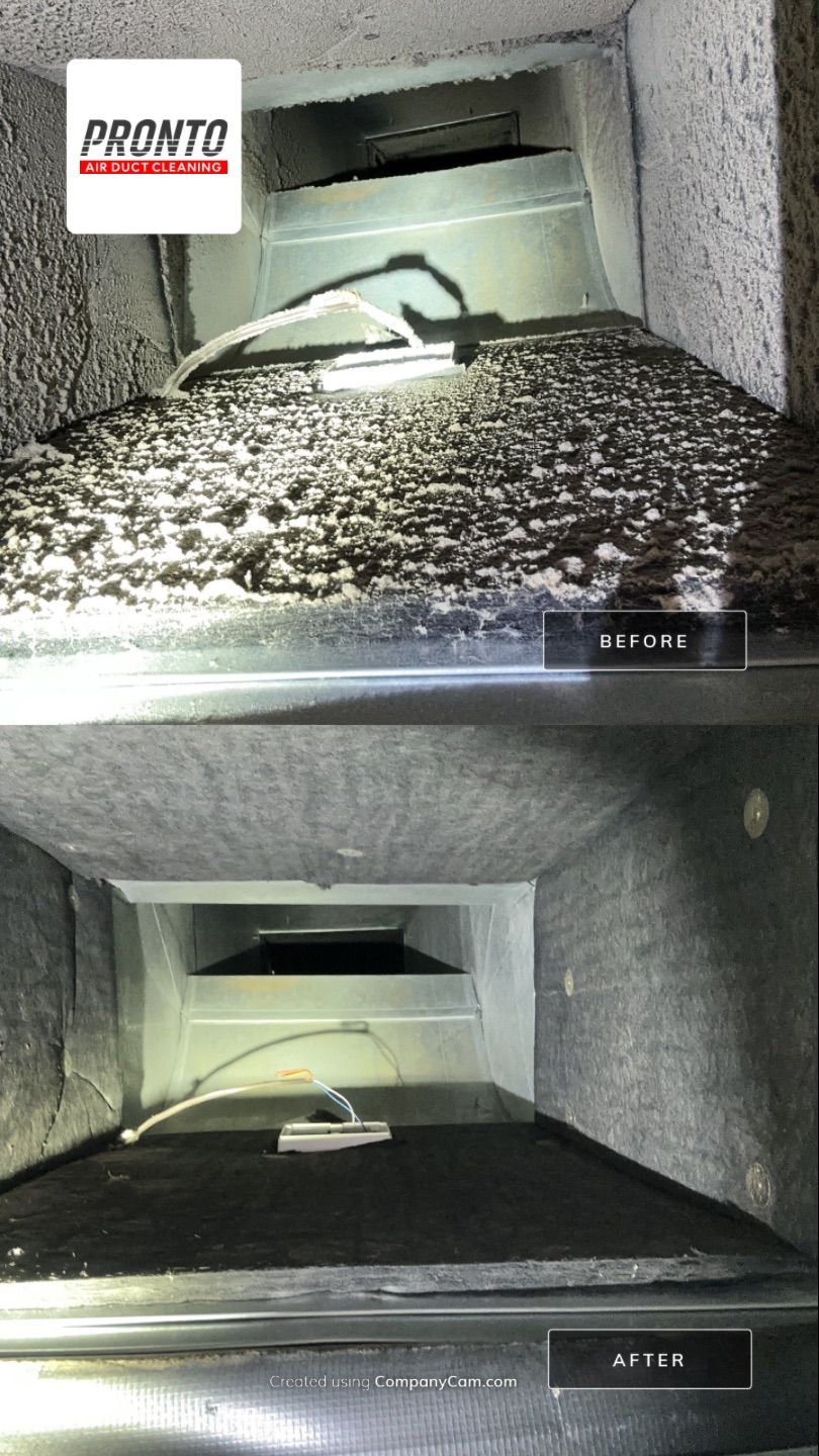 Air duct cleaning using Hypervac by Pronto Air Duct Cleaning