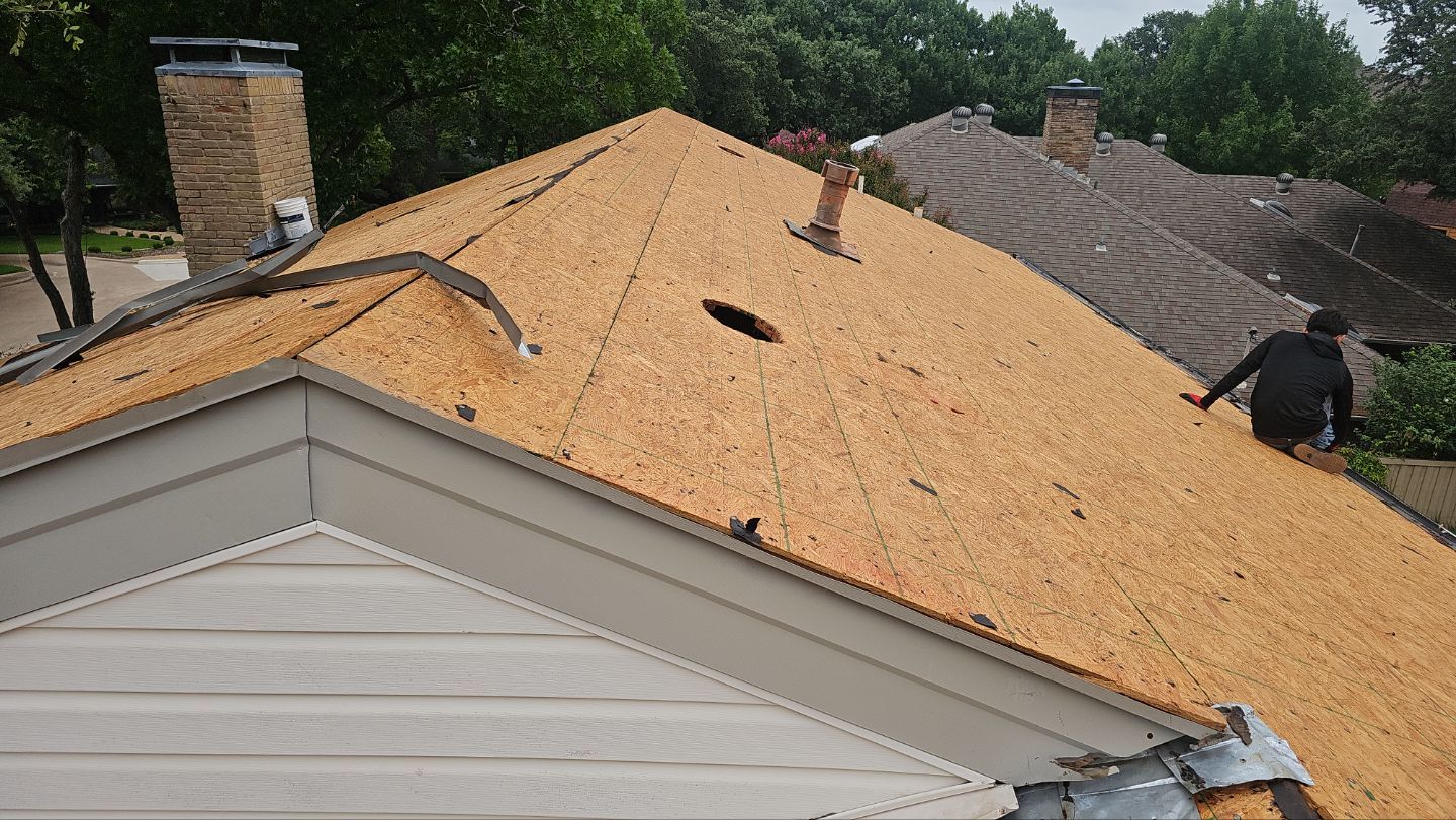 Lake Highlands Roof Replacement Below 4/12 Pitch by Bert Roofing Inc
