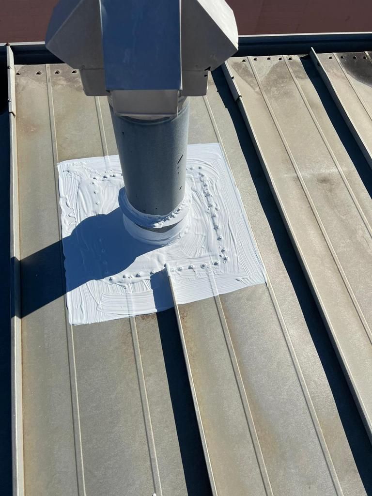 Roof Repair on a metal roof  by Grell Roofing, LLC