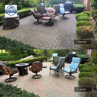 Brick paver repair, clean and seal