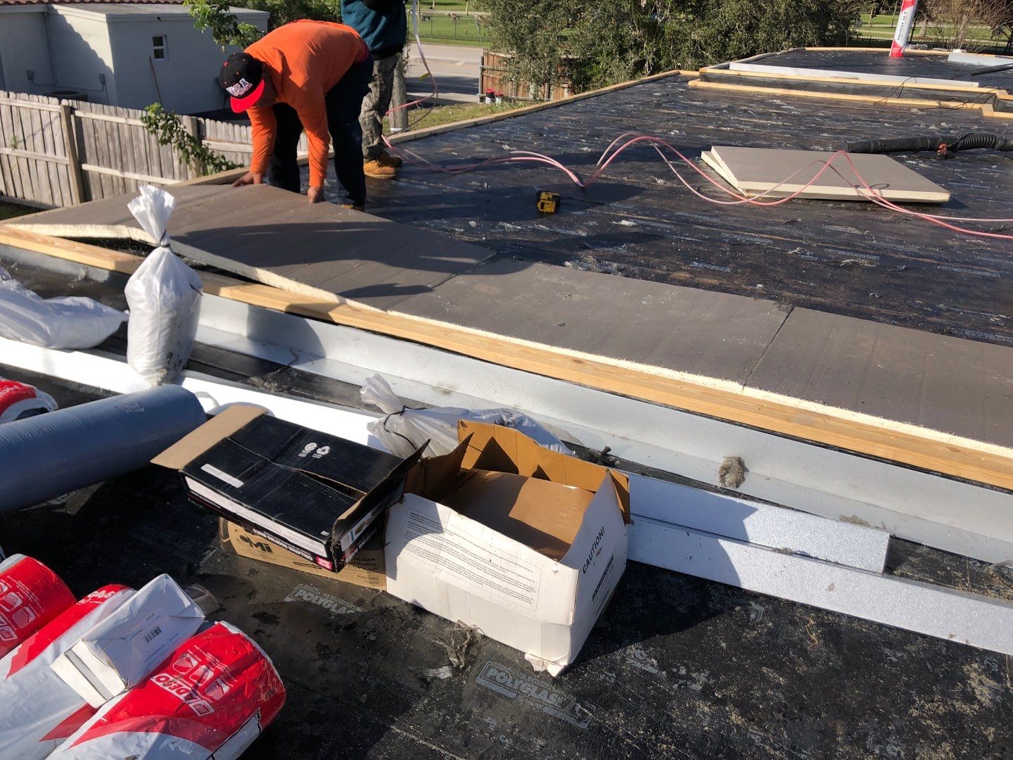 Residential Re-Roof using Polyglass Self-Adhered Flat Deck by First Due Roofing