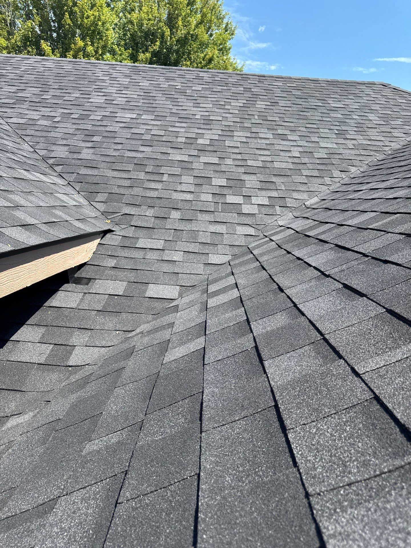 Complete Residential Roof Replacement Featuring Gray Architectural Shingles in Meridian by Olive Roofing