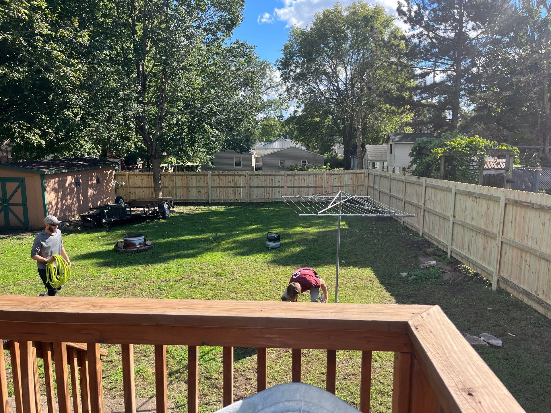 Pressure-Treated Wood Privacy Fence Installation in Waverly, Iowa by Perfect Picket Fence and Stain