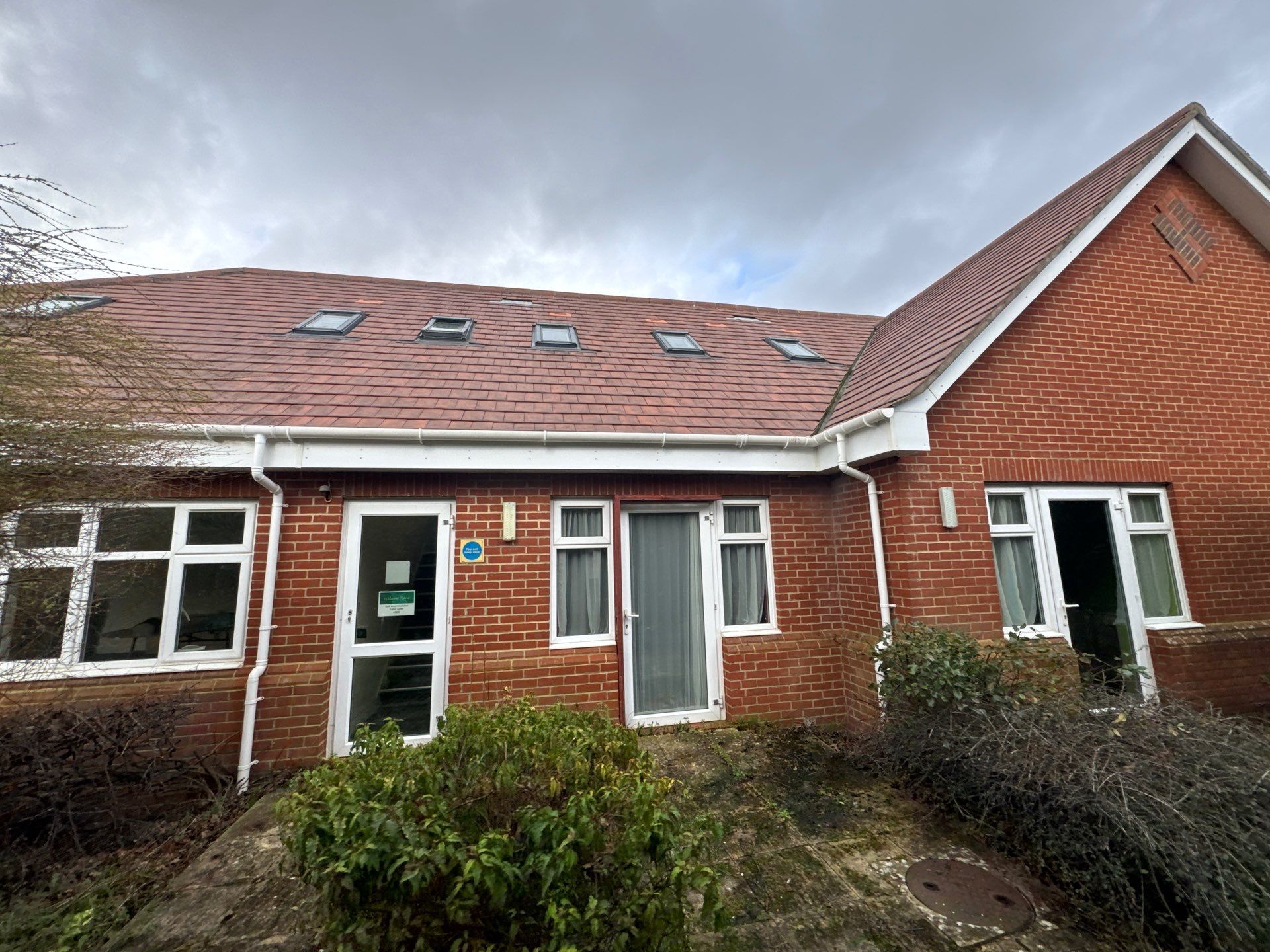 Large Care Home Roof Clean using Mosmatic FSC and Biocide by Ges Exterior Cleaning ltd