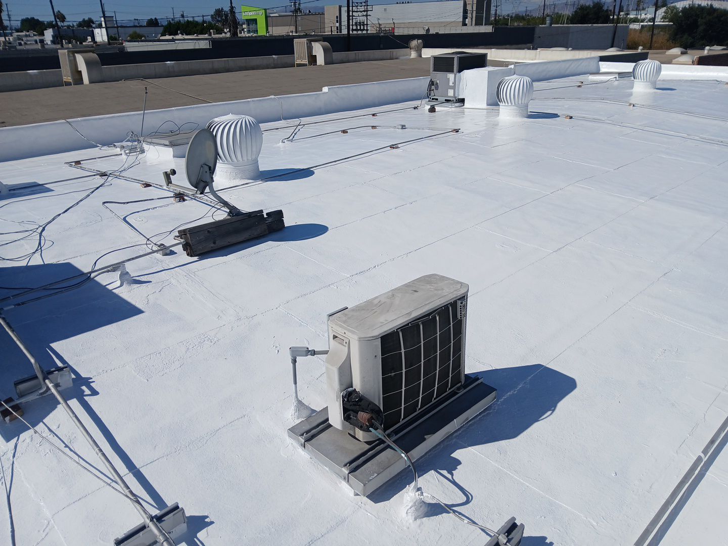 Silicone Application Project on a Commercial Property by Hull Brothers Roofing