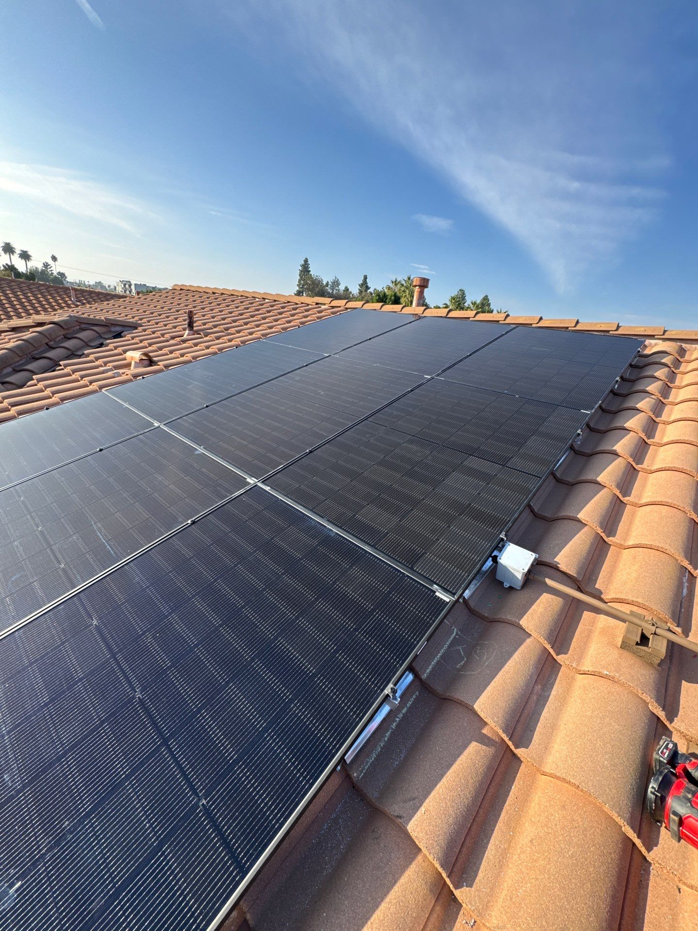 Nine-Panel Solar Power System Installation in Los Angeles by AWS Solar
