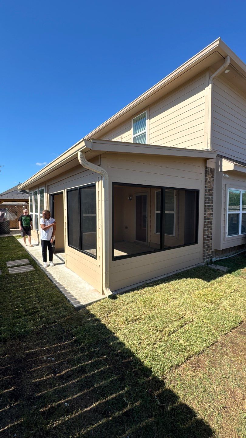 Project Case Review: Sunroom Addition, Patio Integration & Drainage Upgrade by Texas Urban Elements