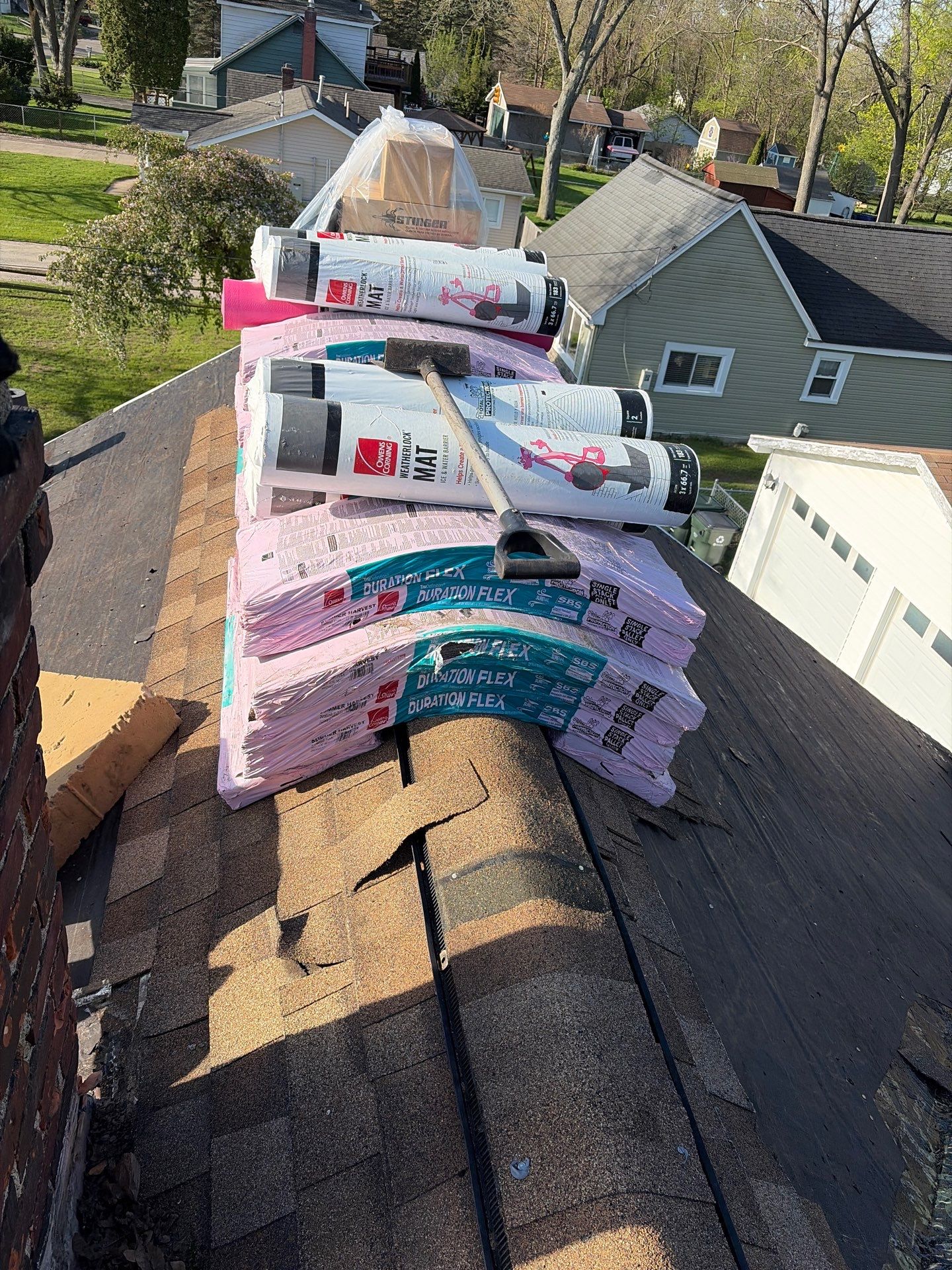 Roof Replacement using Owens Corning Duration Flex by 180 Contractors